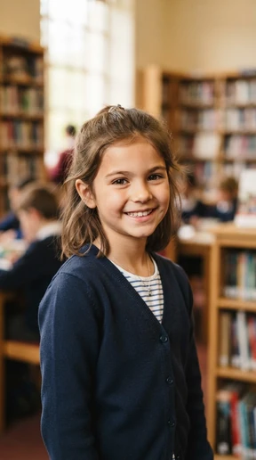A smiling student